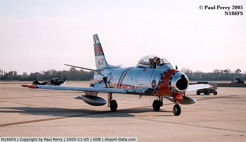 N186FS, 1956 Canadair CL-13B Sabre 6 C/N 1461, So close you get warm after she passes
