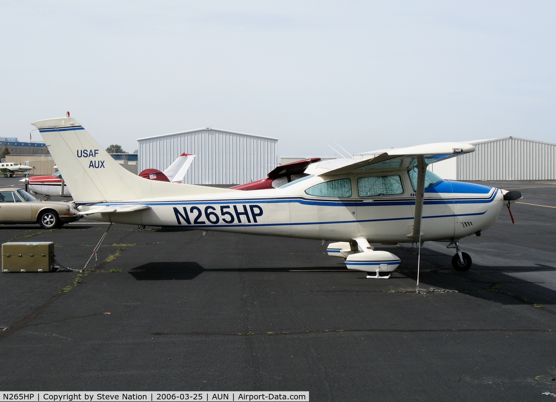 N265HP, 1985 Cessna 182 Skylane C/N 18268519, Civil Air Patrol 1985 Cessna 182 USAF AUX at Auburn Municipal Airport, CA