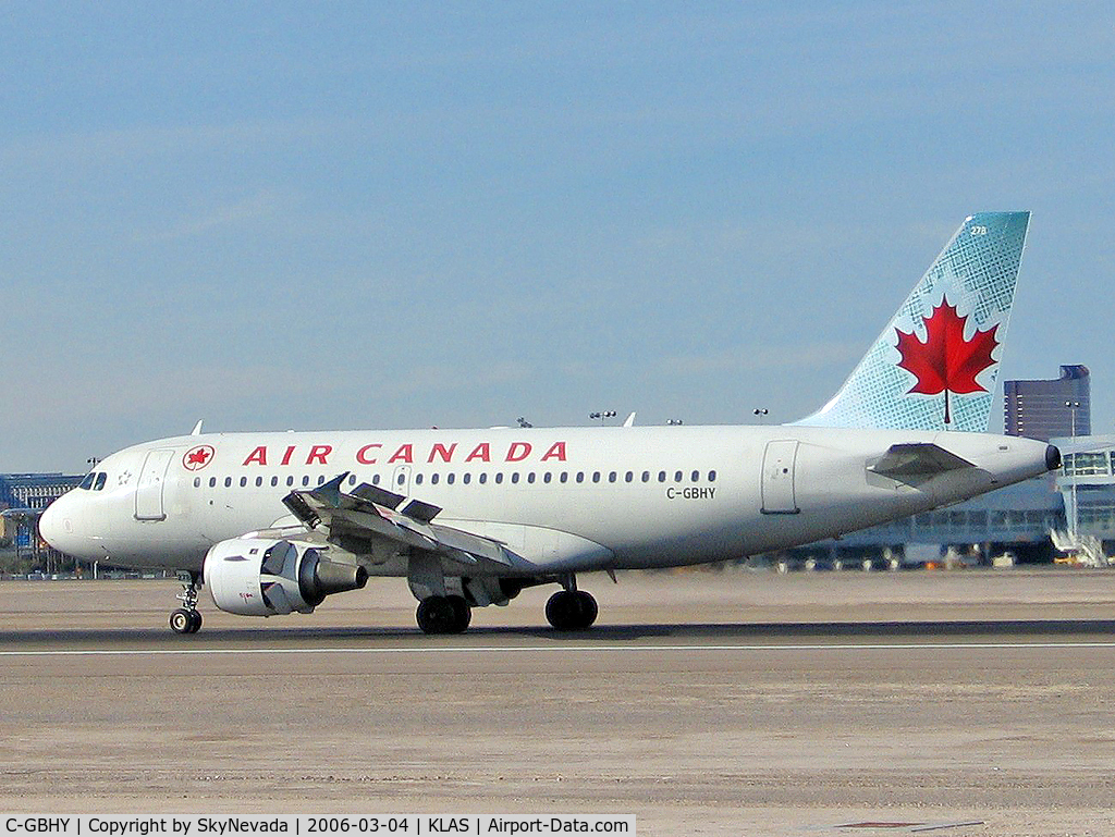 C-GBHY, 1998 Airbus A319-114 C/N 800, Air Canada / 1998 Airbus A319-114