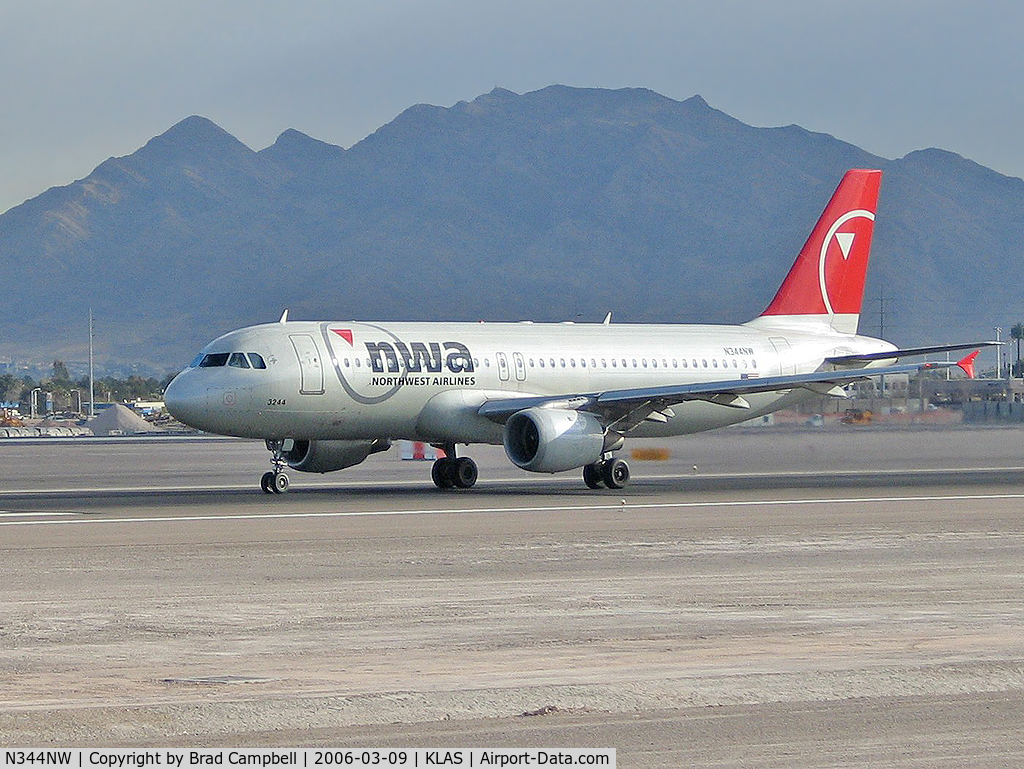 N344NW, 1993 Airbus A320-212 C/N 388, Northwest Airlines / 1993 Airbus Industrie A320-212