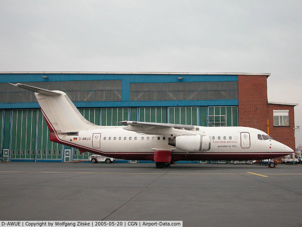 D-AWUE, 1986 British Aerospace BAe.146-200 C/N E2050, short lease