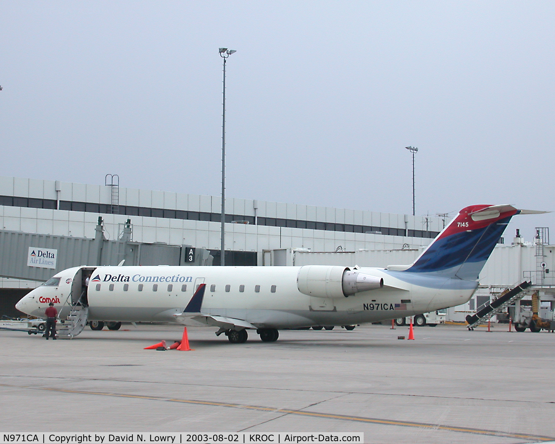 N971CA, 1996 Canadair CRJ-100ER (CL-600-2B19) C/N 7145, N917CA at KROC.
