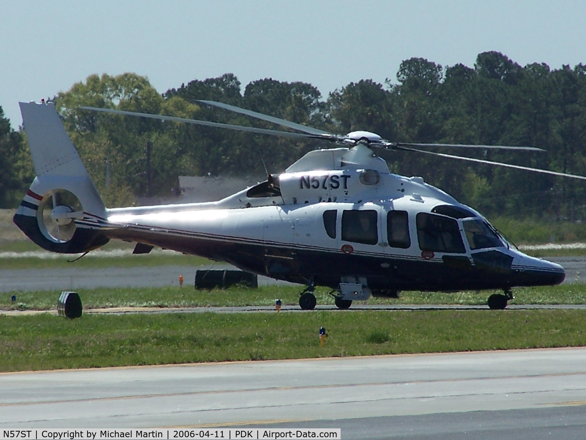 N57ST, 2003 Eurocopter EC-155B C/N 6615, Taxing to Mercury Air Center
