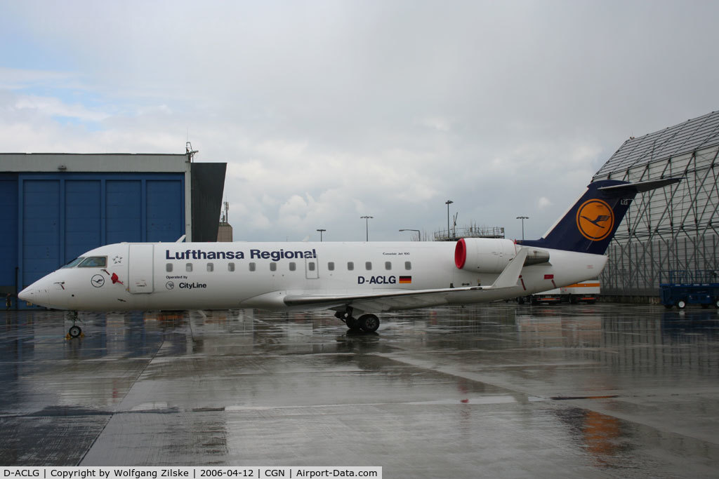 D-ACLG, Canadair CRJ-100LR (CL-600-2B19) C/N 7016, Parked at CGN