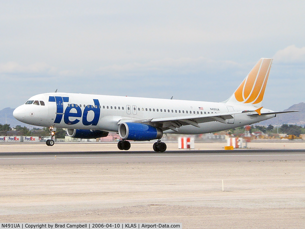 N491UA, 2002 Airbus A320-232 C/N 1741, Ted Airlines / 2002 Airbus A320-232