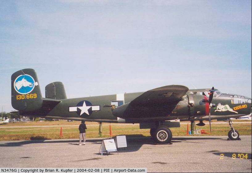 N3476G, 1944 North American B-25J Mitchell C/N 108-33257, Side View