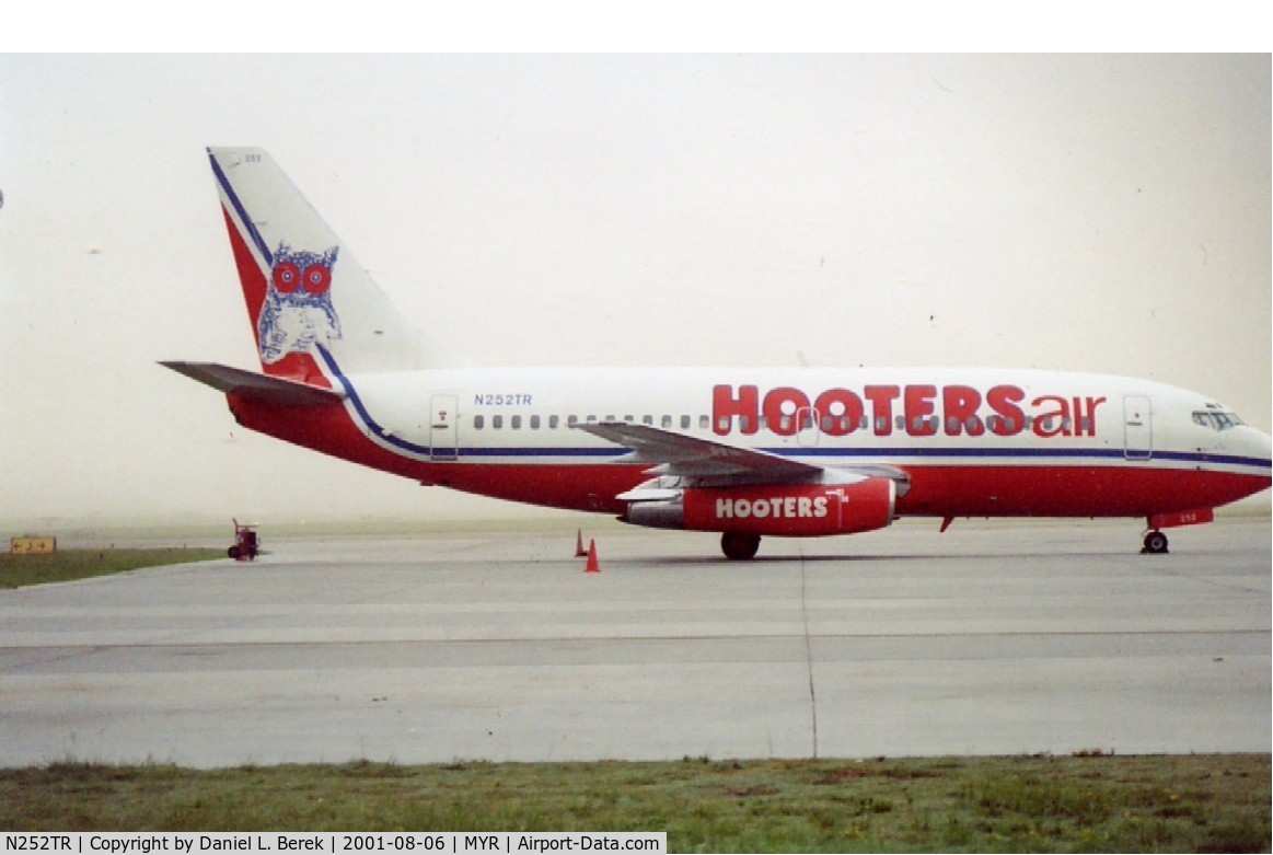 N252TR, 1983 Boeing 737-228 C/N 23001, For a while, N252TR flew for Hooters Air.