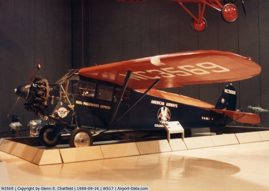 N3569, 1929 Fairchild FC-2-W2 C/N 35, On display at the EAA Museum