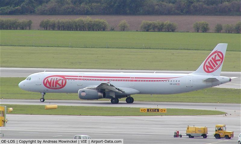 OE-LOS, 2001 Airbus A321-231 C/N 1487, 'Niki' operates A321 for charter work from VIE