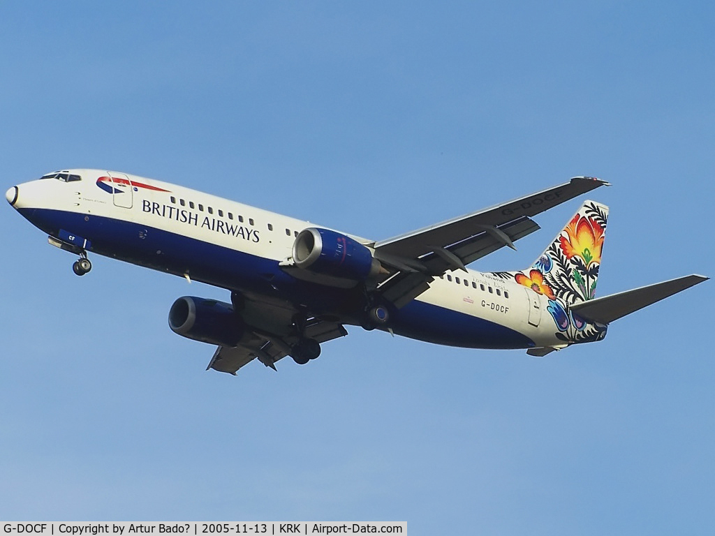 G-DOCF, 1991 Boeing 737-436 C/N 25407, British Airways - Boeing 737-436
