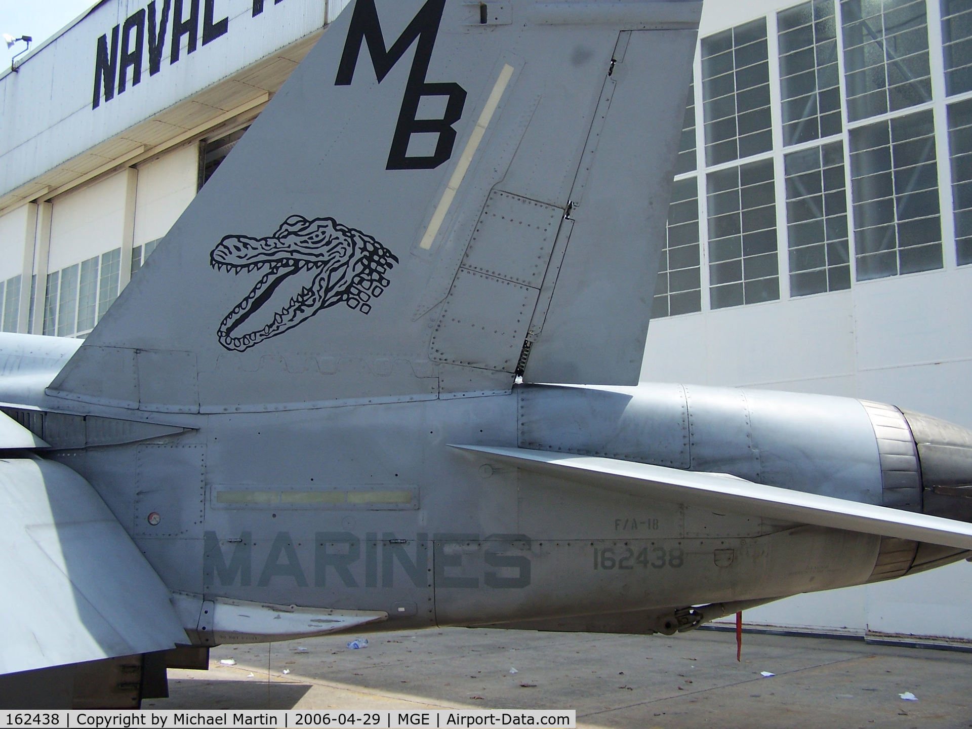 162438, McDonnell Douglas F/A-18A Hornet C/N 0282, Tail Art
