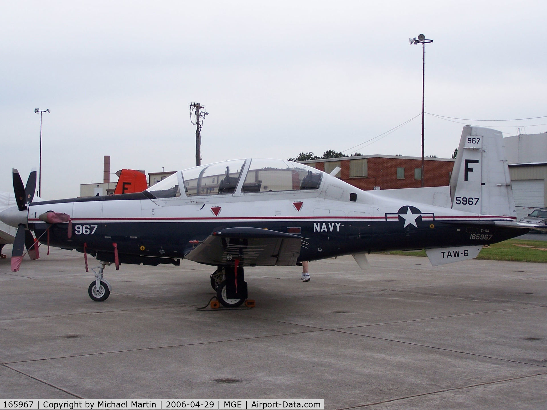 165967, Raytheon T-6A Texan II C/N PT-110, On Display @ NAS Atlanta Air Show