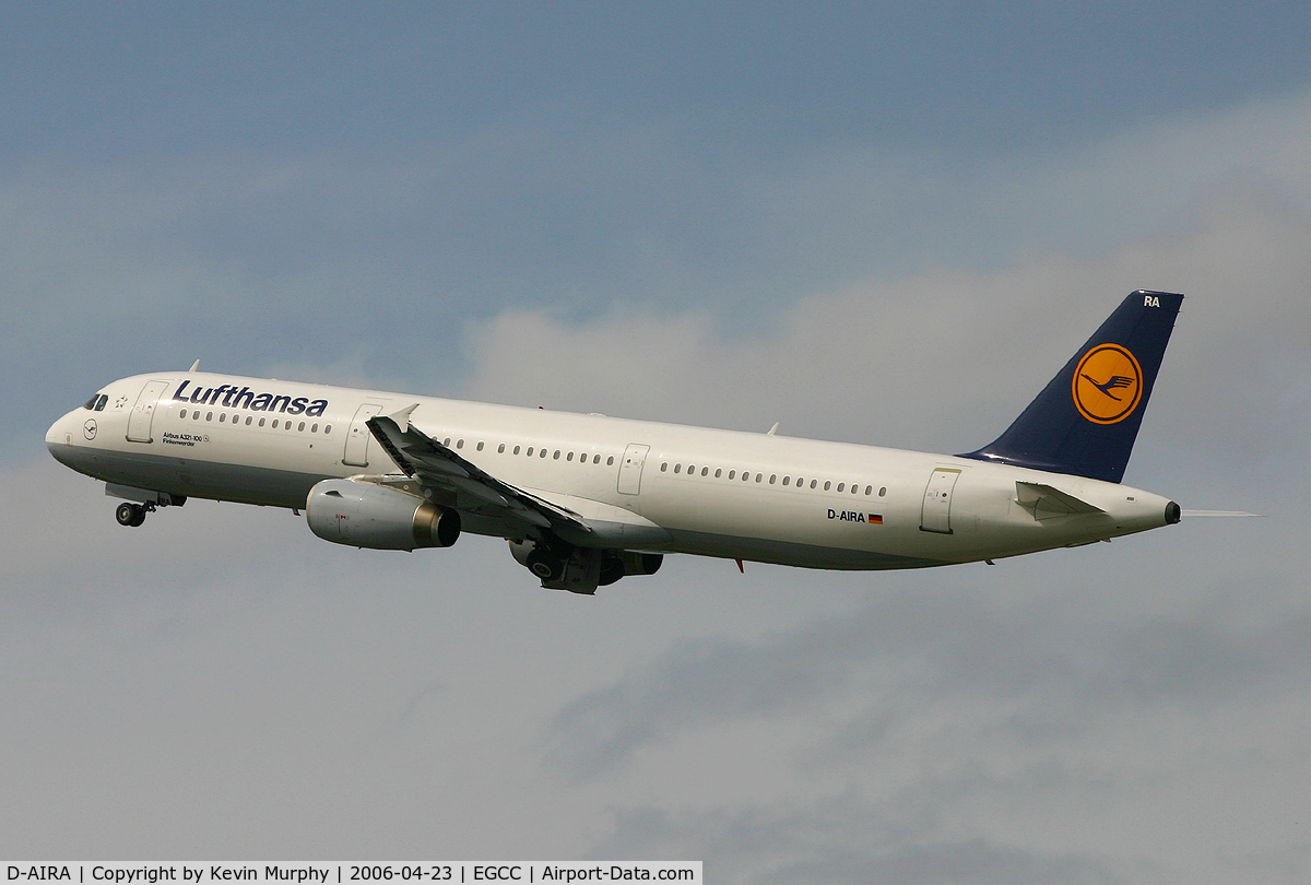 D-AIRA, 1993 Airbus A321-131 C/N 0458, Take off from 24R.