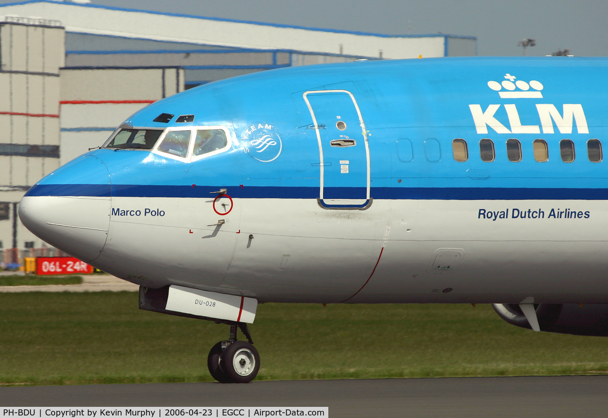 PH-BDU, 1990 Boeing 737-406 C/N 24857, Close up on nose section on KLM's 737.