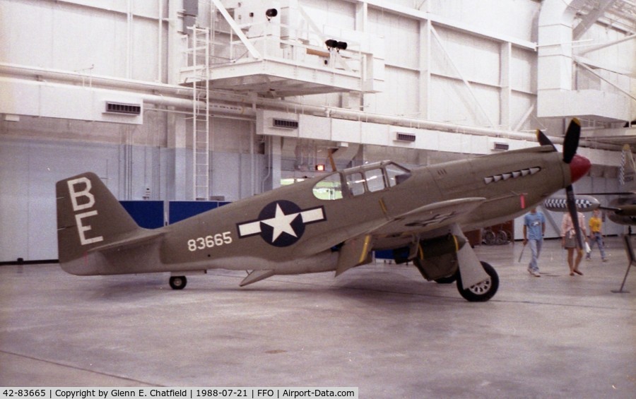 42-83665, 1942 North American A-36A Apache C/N 97-15883, On display the the Air Force Museum