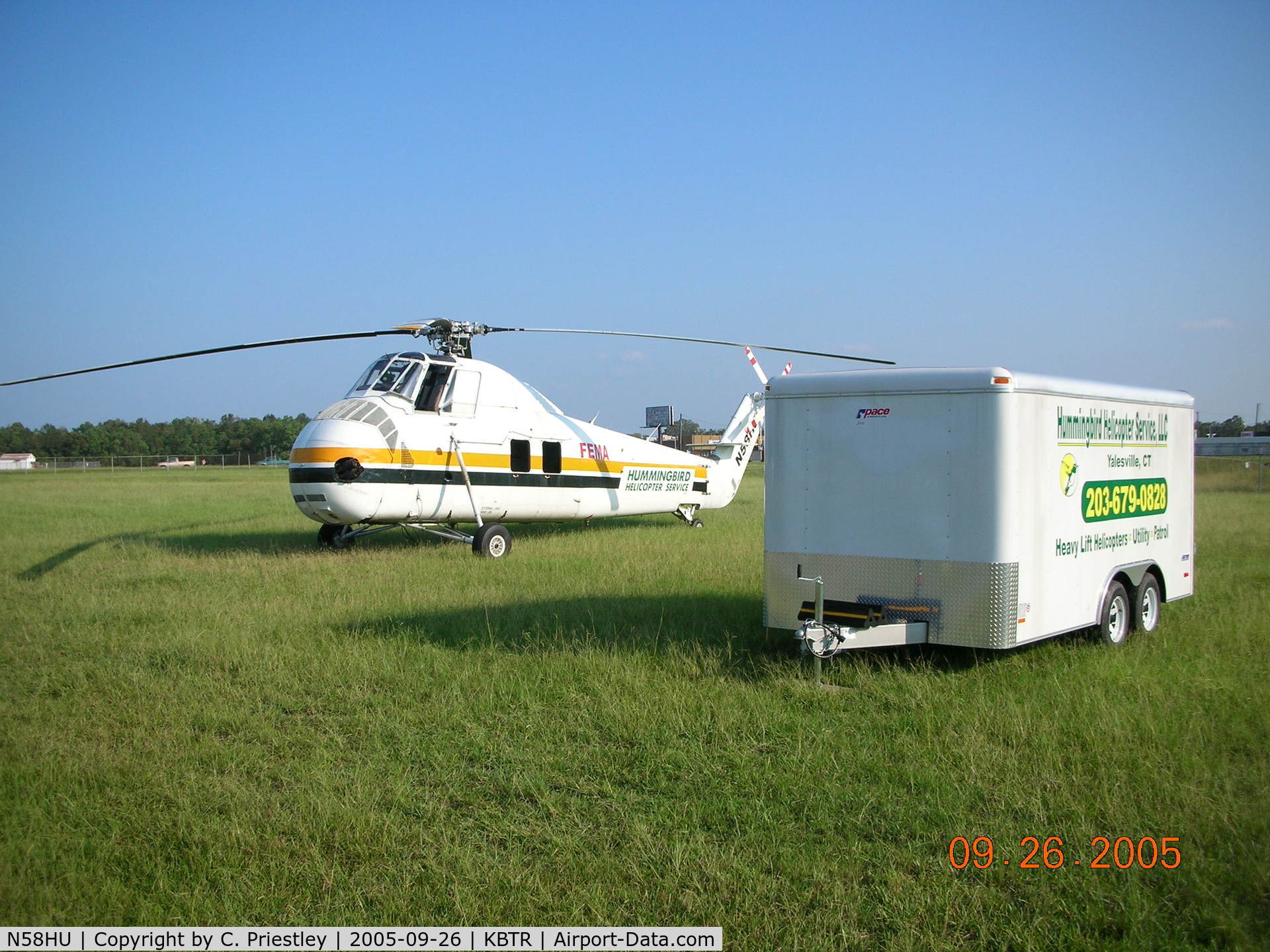 N58HU, 1963 Sikorsky S-58J C/N 58-1575, N58HU and support during Hurricane Katrina Response
