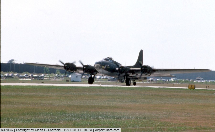 N3703G, 1945 Boeing B-17G Flying Fortress C/N 44-83546-A, In position for take-off