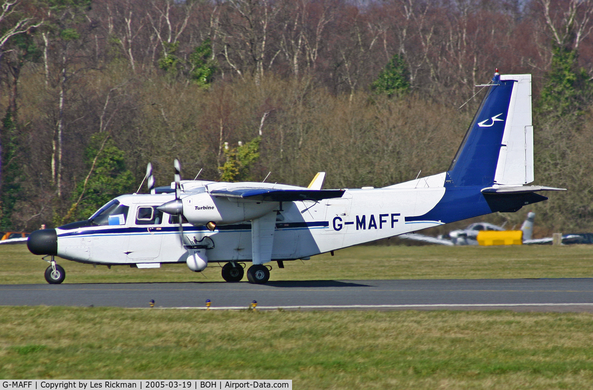 G-MAFF, 1981 Pilatus Britten-Norman BN-2T Turbine Islander C/N 2119, BN 2T Turbine Islander