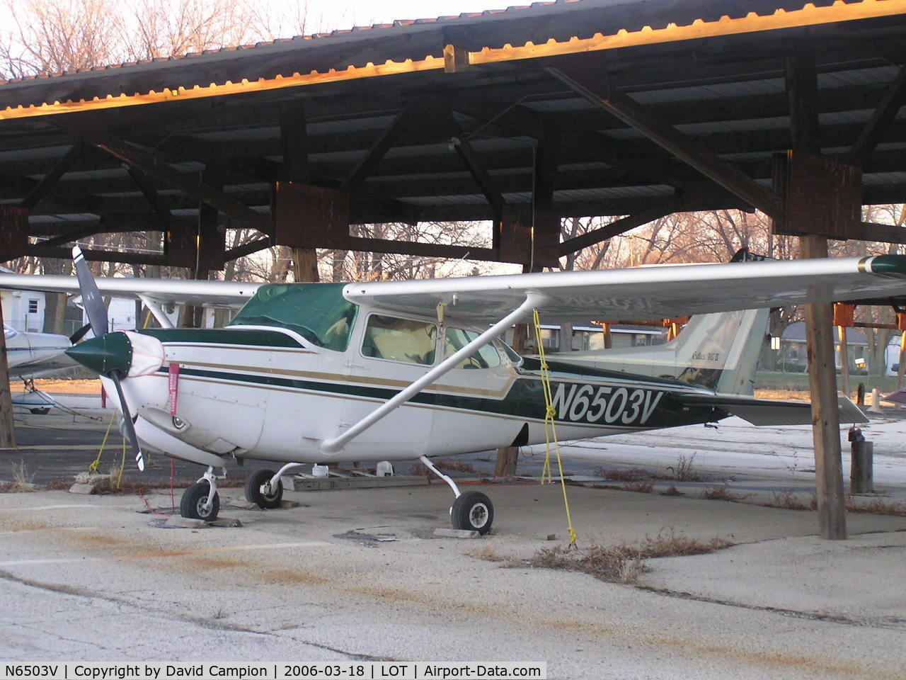 N6503V, 1980 Cessna 172RG Cutlass RG C/N 172RG0736, In the sheds @ Lewis University Airport, Romeoville, IL