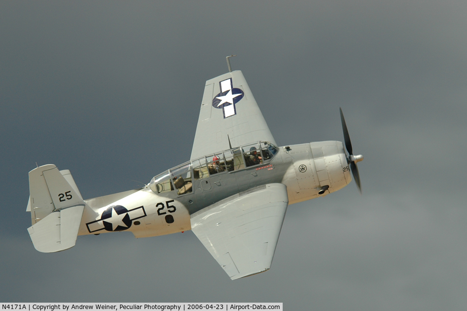 N4171A, 1945 Grumman TBM-3E Avenger C/N 4426 (Bu91521), TBM @ Wings Over Gillespie, CA, 4/2006