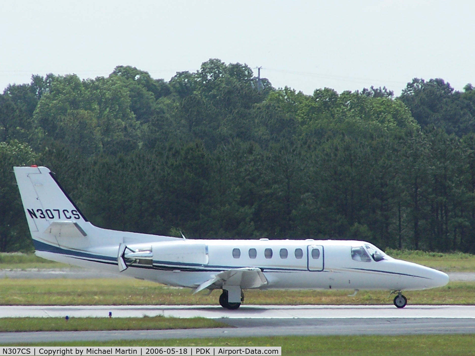 N307CS, 2001 Cessna 550 Citation II C/N 550-0974, Landing 20L