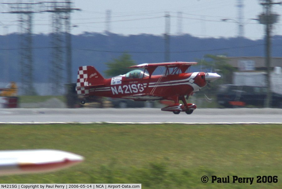 N421SG, 2003 Aviat Pitts S-2C Special C/N 6059, Another stunning performance over, and what goes up must come down