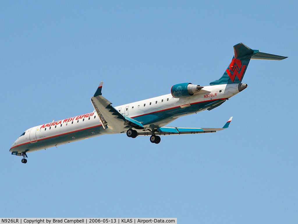N926LR, 2004 Bombardier CRJ-900ER (CL-600-2D24) C/N 15026, America West Express / 2004 Bombardier Inc CL600-2D24