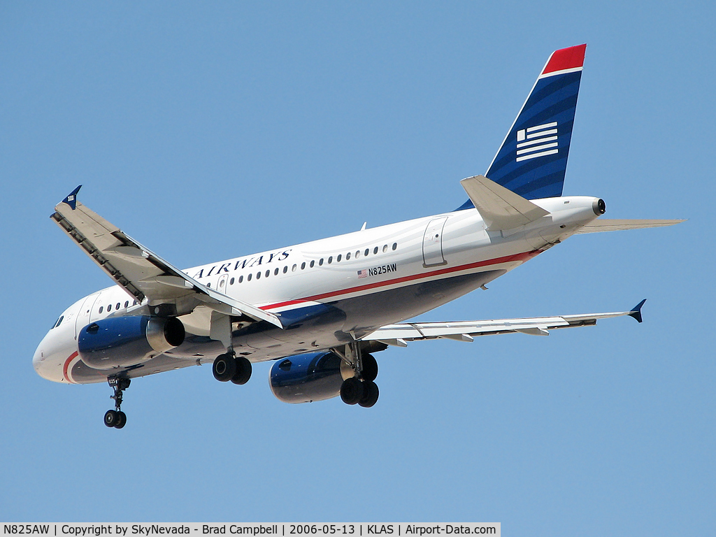 N825AW, 2001 Airbus A319-132 C/N 1527, US Airways / 2001 Airbus Industrie A319-132 / Another America West cross-over.