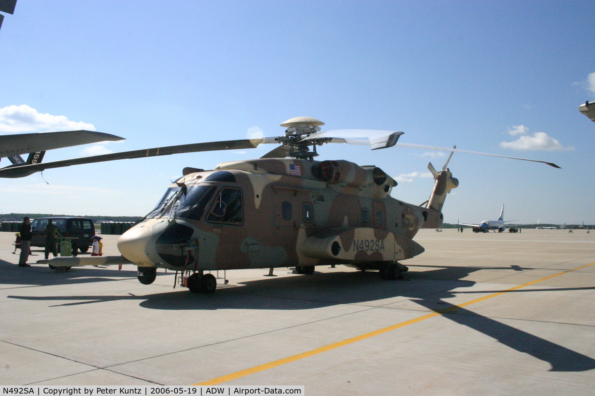 N492SA, 2001 Sikorsky S-92 C/N 920004, Taken at Andrews AFB DOD JS 2006