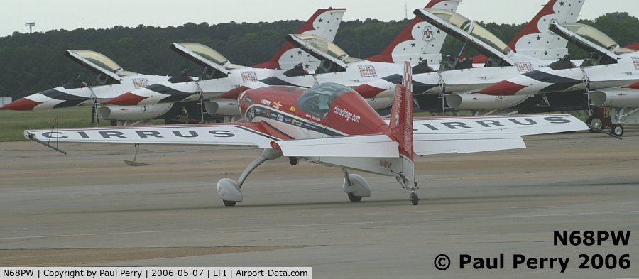 N68PW, Extra EA-300S C/N 030, Patty taxiing out for her show, almost matching the Thunderbirds
