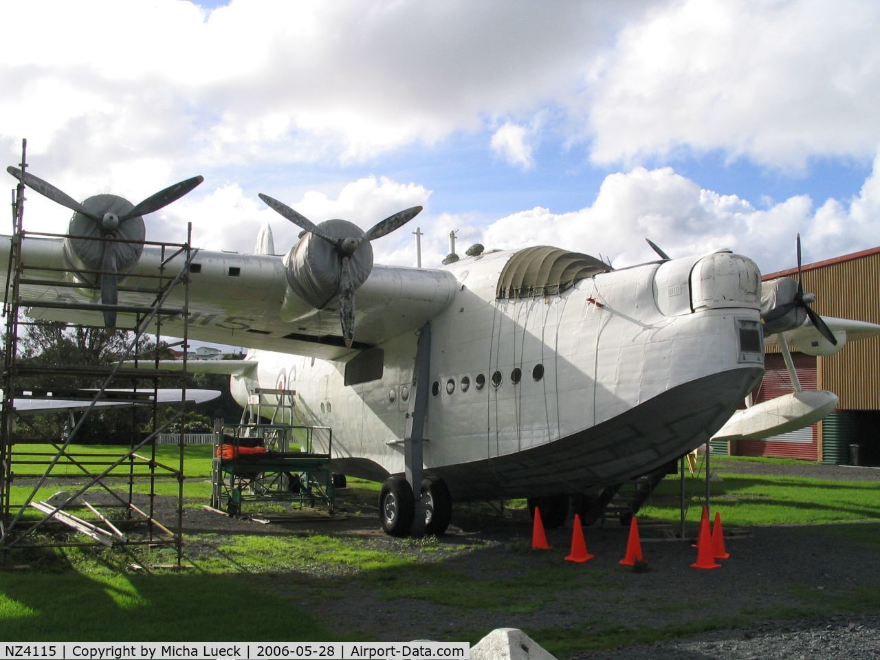 NZ4115, Short S.25 Sunderland V C/N SH.1552, Short Sunderland Mark IV - to be restored at the Museum of Transport and Technology (MOTAT) in Auckland, New Zealand.