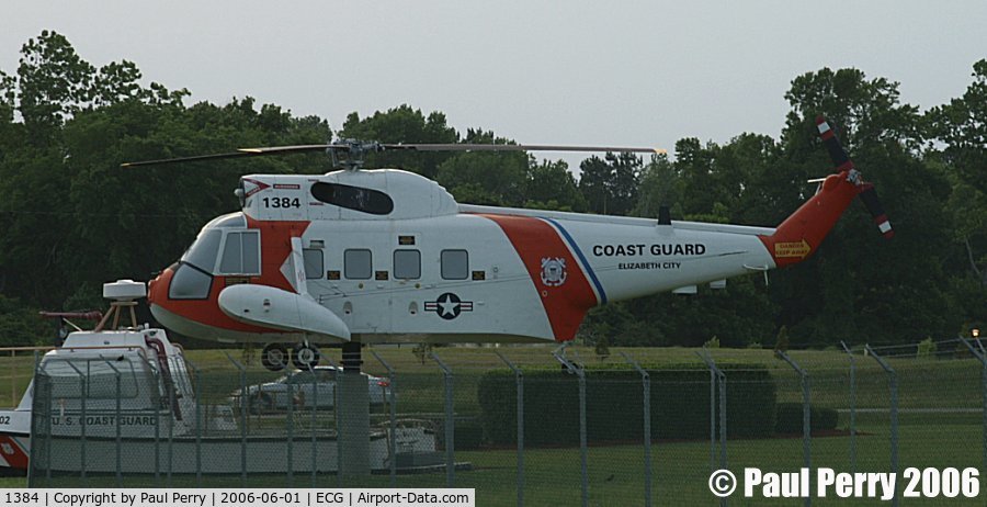 1384, Sikorsky HH-52A Sea Guard C/N 62.065, HH-52A Sea Guardian, a rarity even as a gate guard. Thanks for the correction David