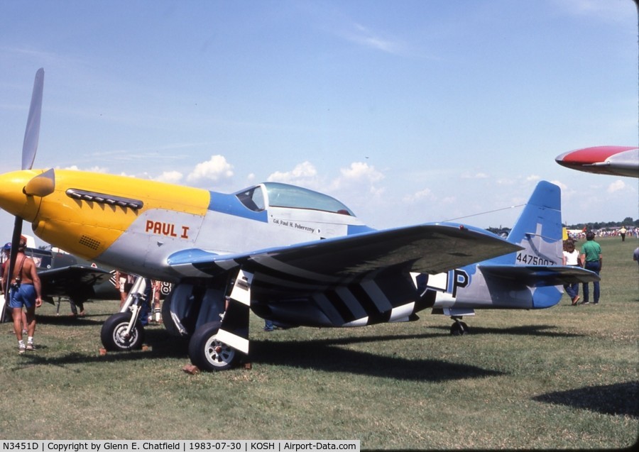 N3451D, 1944 North American F-51D Mustang C/N 122-41547, At the EAA Fly In