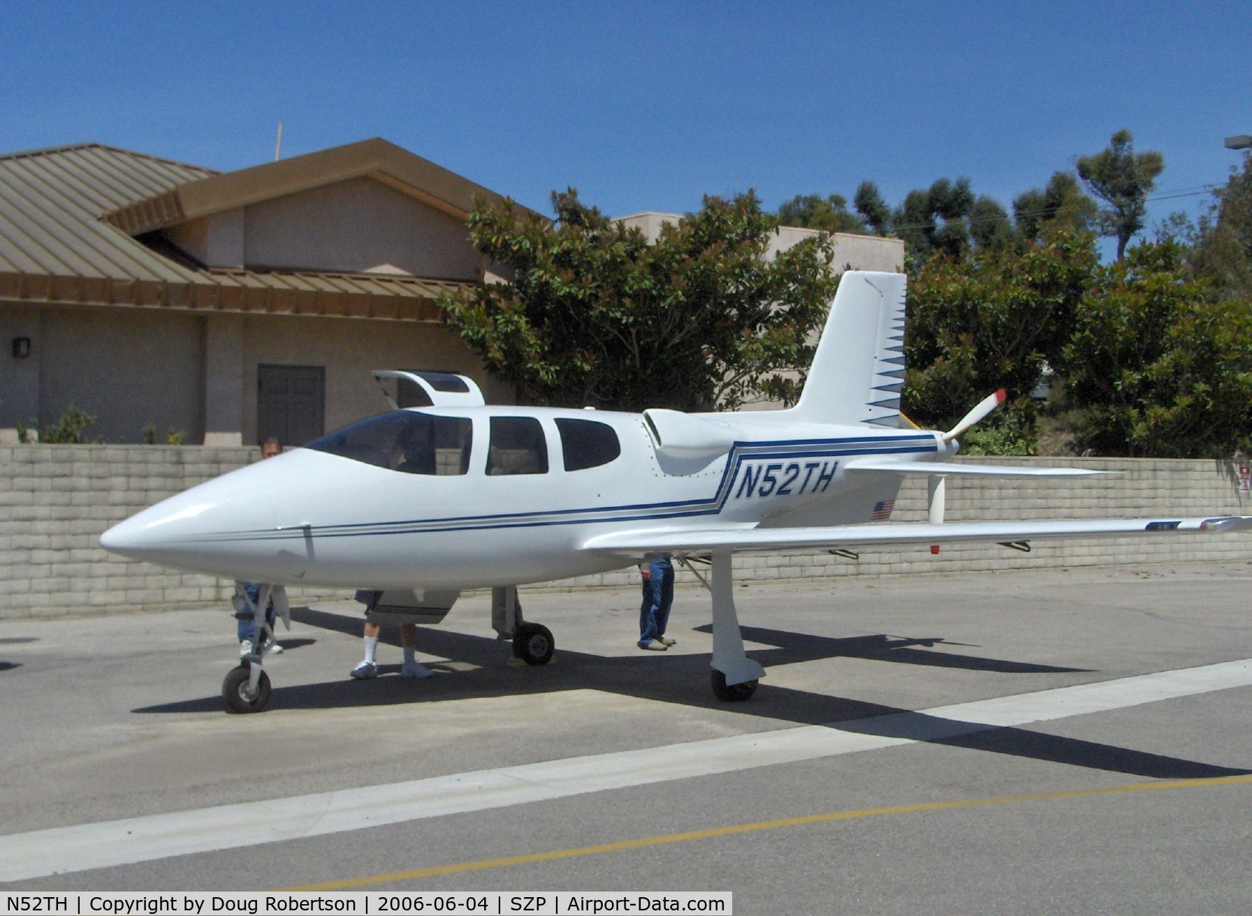 N52TH, 1999 Cirrus VK-30 C/N 143, 1999 Hastings Cirrus Design VK-30, Continental IO-550 pusher tri-blade 76 inch prop, aircraft shown aloft in the DVD 'One Six Right'. N52TH was first kit completed of 34 sold-9 year build time. Ten are flying. Please read Wikipedia on this design.