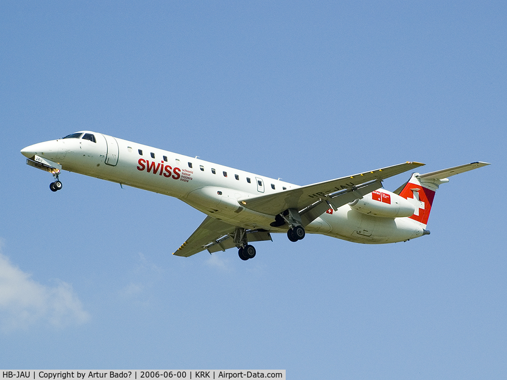 HB-JAU, 2002 Embraer EMB-145LU (ERJ-145LU) C/N 145570, Swiss Air