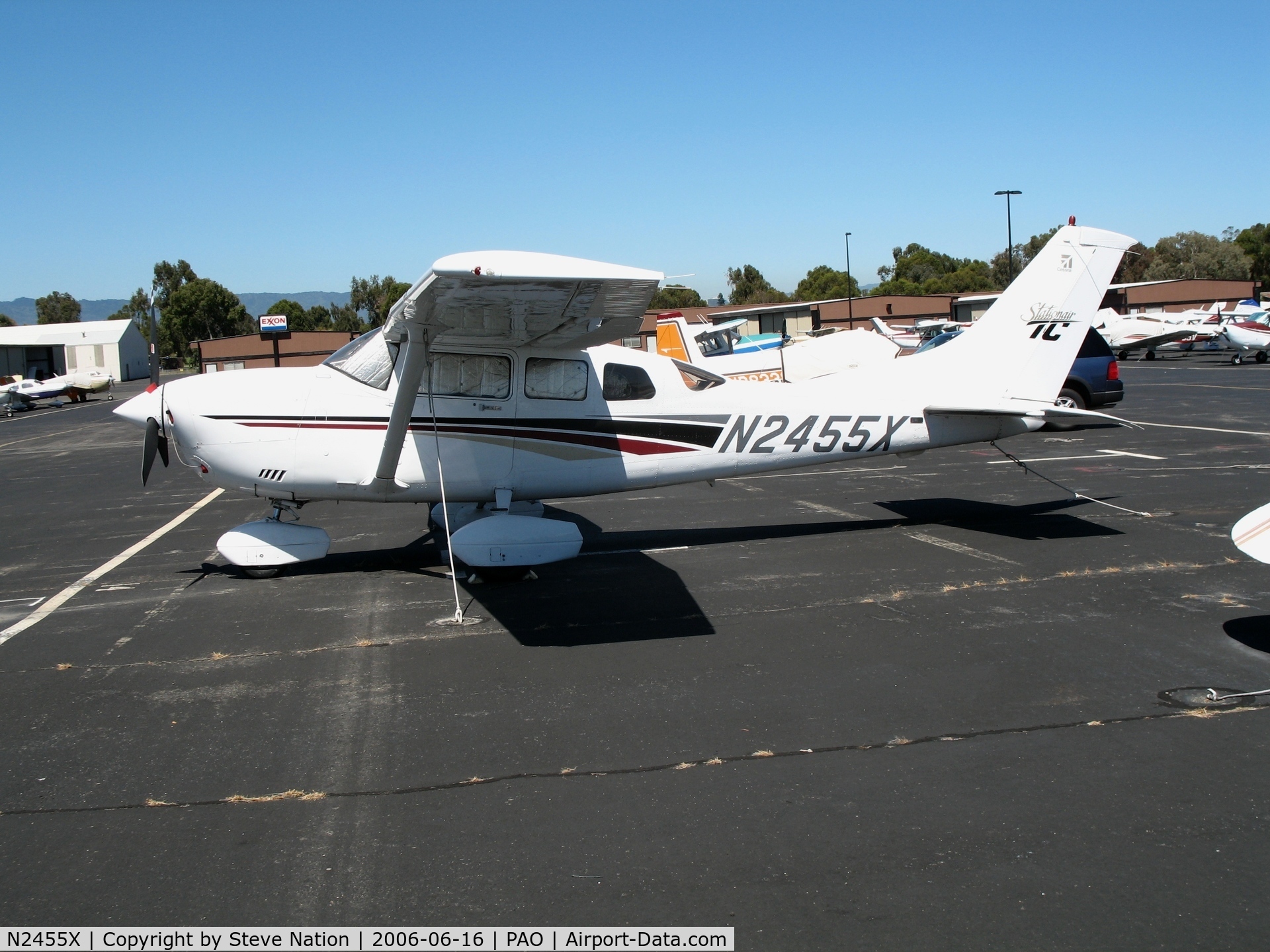 N2455X, 1999 Cessna T206H Turbo Stationair C/N T20608121, Bear Air Inc. 1999 Cessna T206H @ Palo Alto Airport, CA