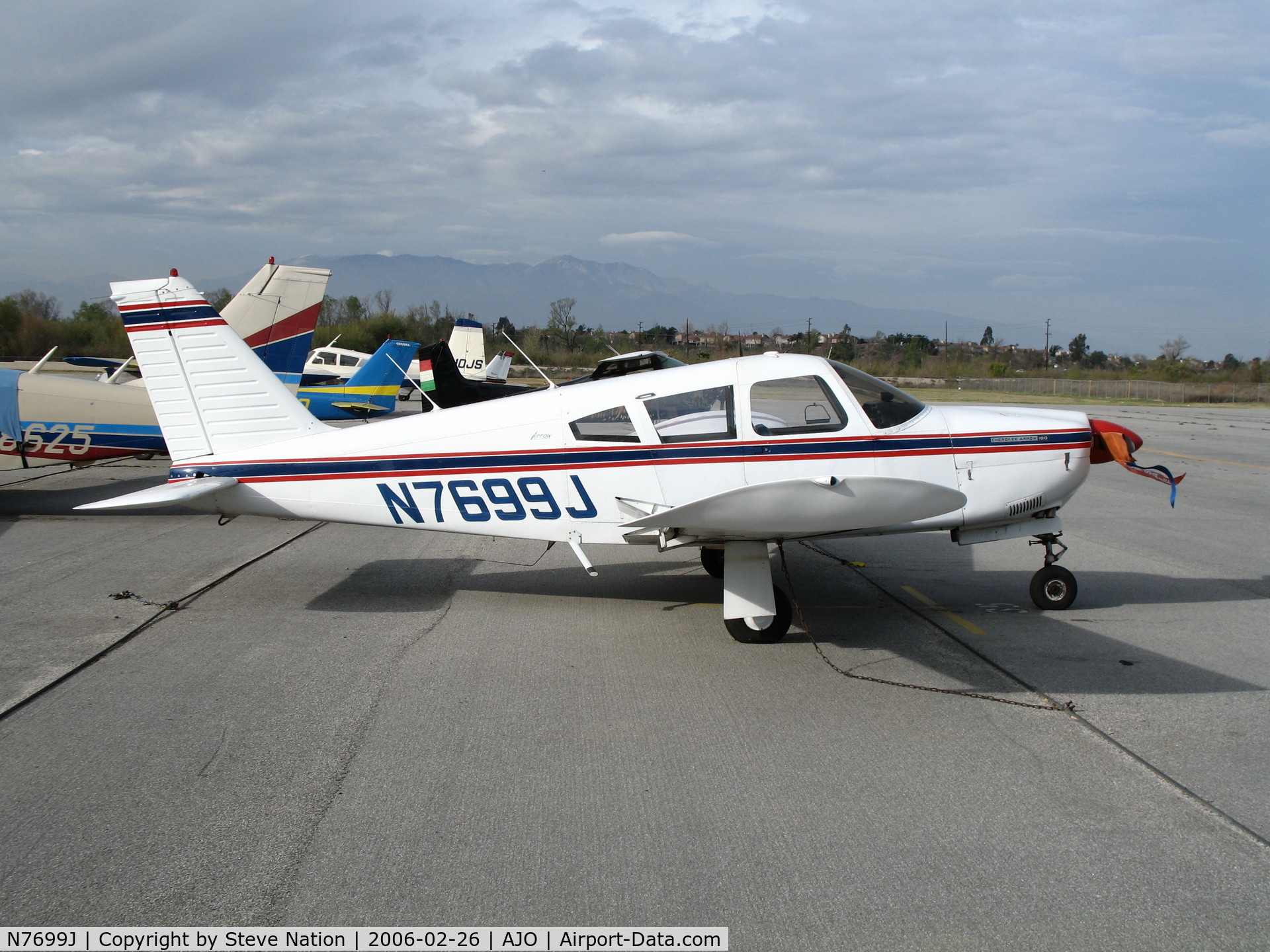 N7699J, 1969 Piper PA-28R-180 Cherokee Arrow C/N 28R-31099, 1969 Piper PA-28R-180 @ Corona Municipal Airport, CA