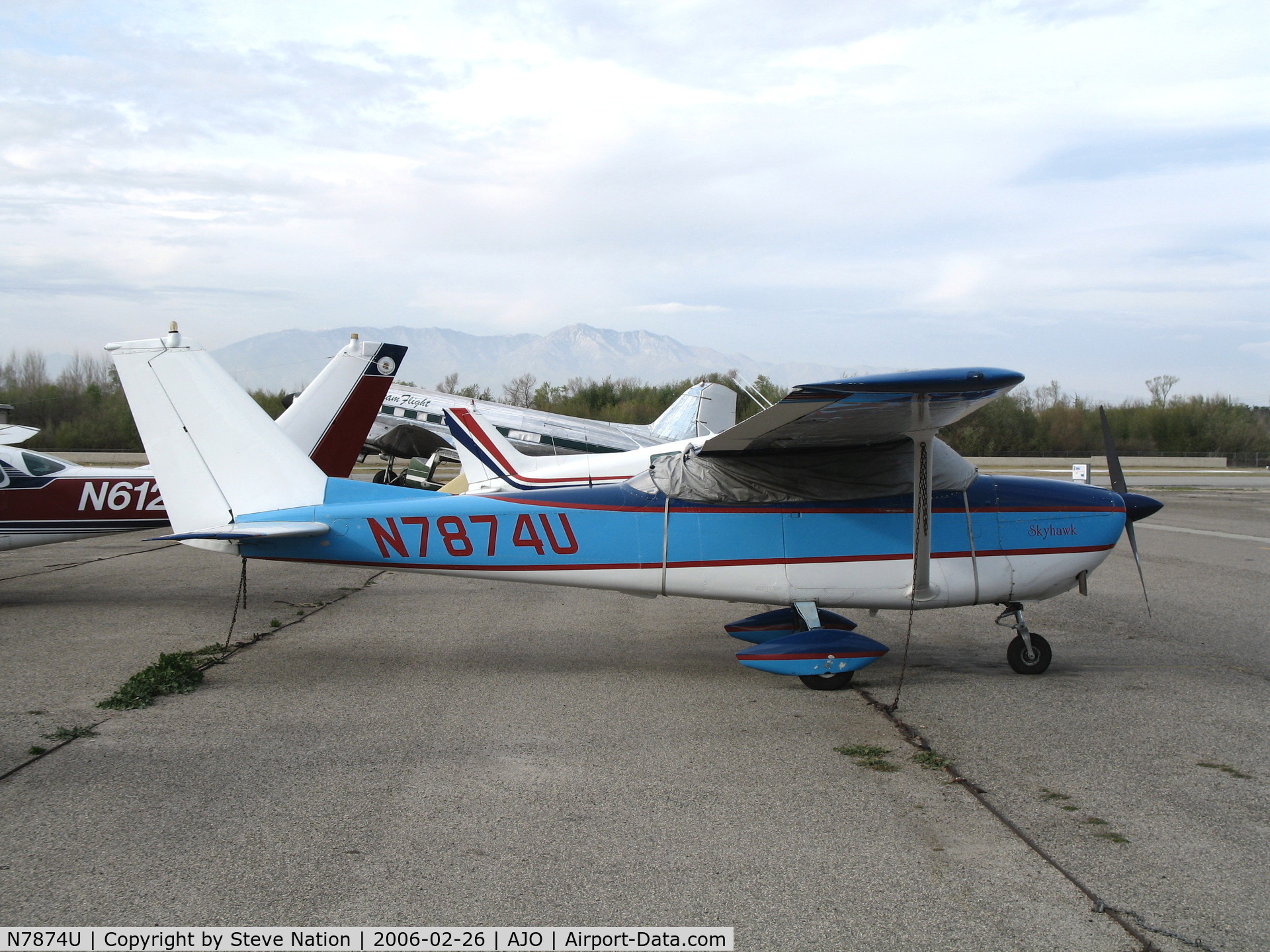 N7874U, 1964 Cessna 172F C/N 17251874, 1964 Cessna 172F @ Corona Municipal Airport, CA