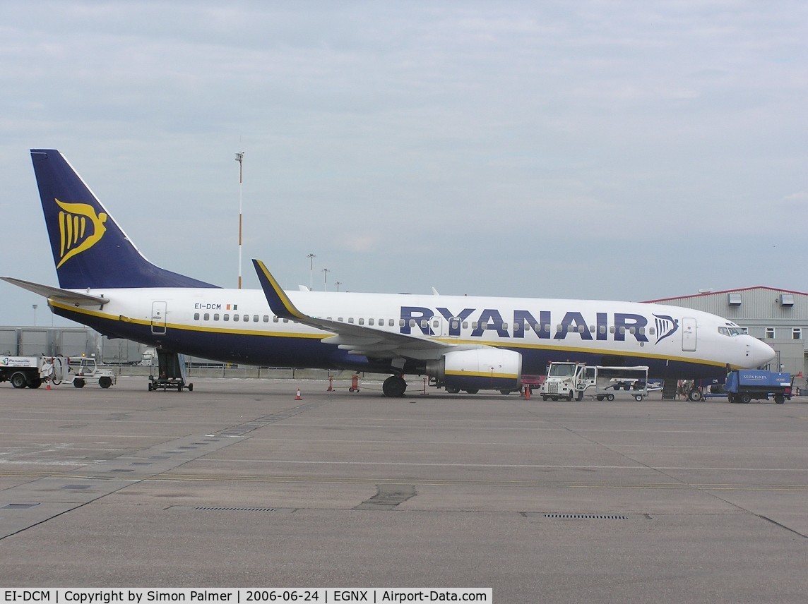 EI-DCM, 2004 Boeing 737-8AS C/N 33807, Boeing 737-8AS of RyanAir at East Midlands airport