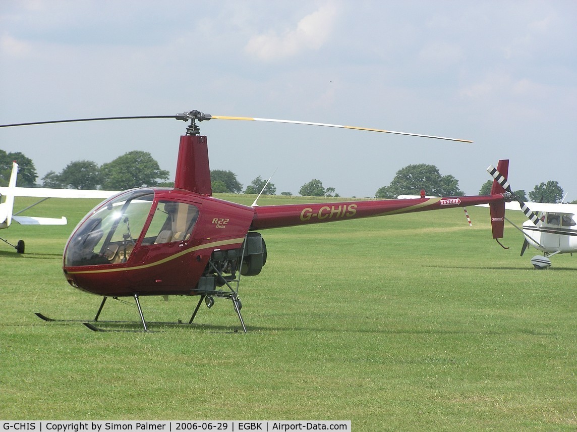 G-CHIS, 1991 Robinson R22 Beta C/N 1740, Robinson R-22 Beta in smart maroon/gold colours