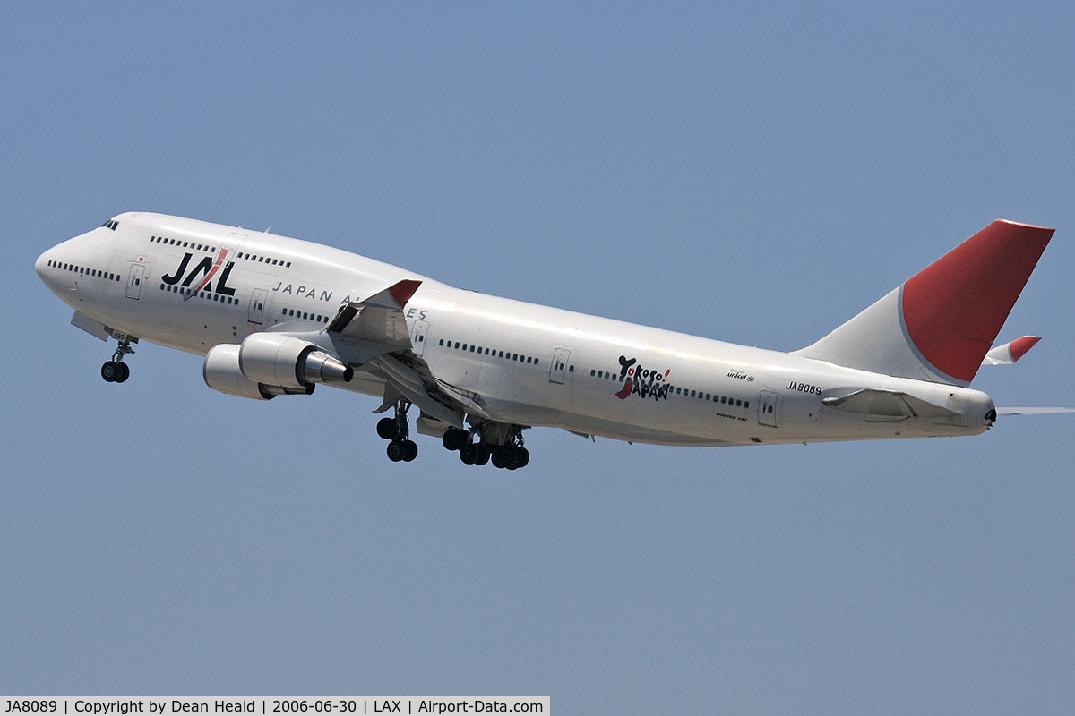 JA8089, 1992 Boeing 747-446 C/N 26342, Japan Airlines JA8089 