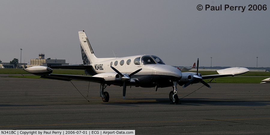 N341BC, 1972 Cessna 340 C/N 340-0015, One of the few twins on the ramp...first day of summer travel looks like