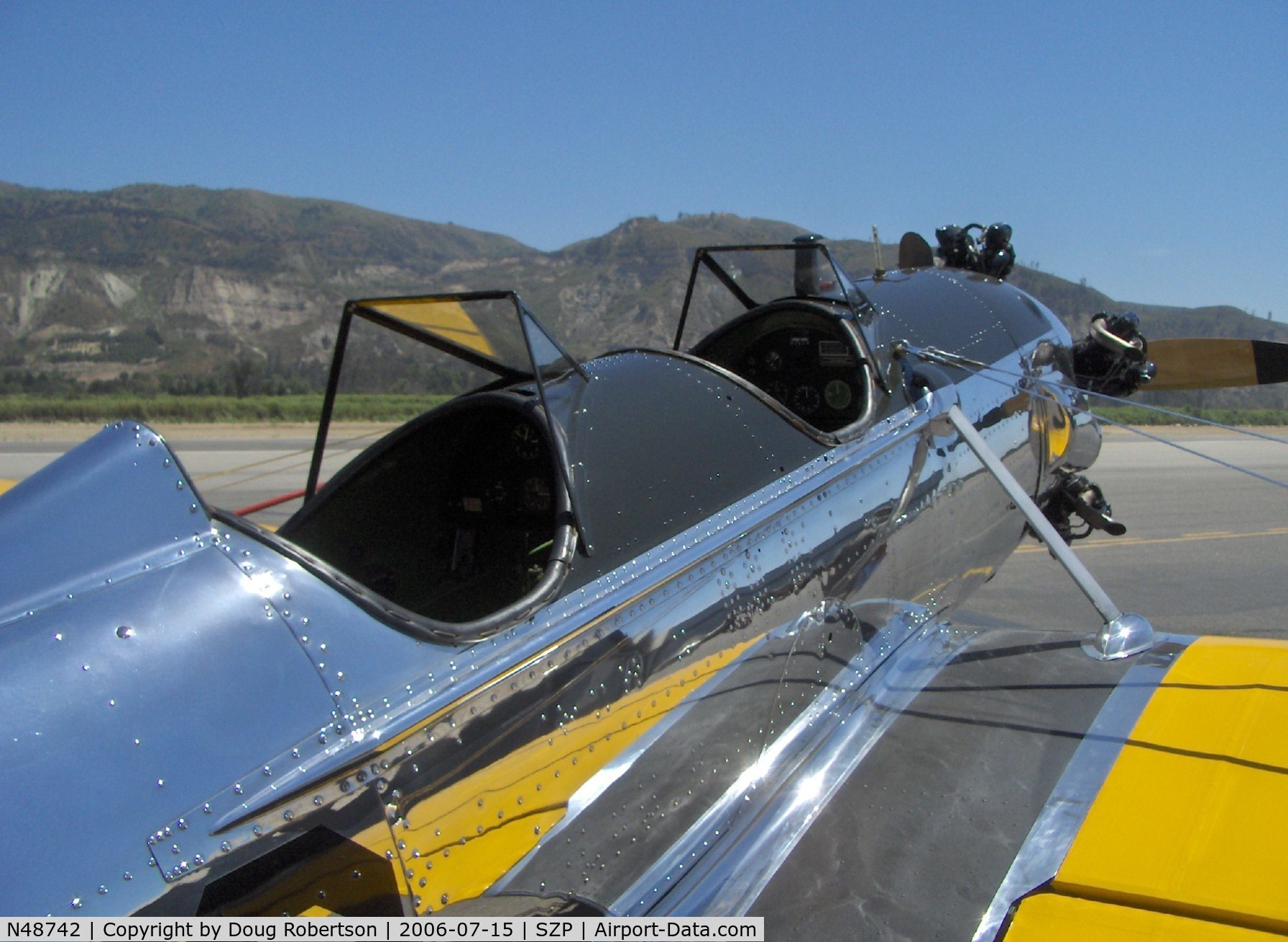 N48742, 1941 Ryan Aeronautical ST3KR C/N 1298, 1941 Ryan Aeronautical ST-3KR as PT-22, Kinner R5 160 Hp, mirror polished, cockpits