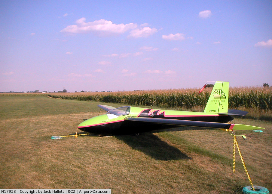 N17938, 1974 Schweizer SGS 1-26E C/N 588, SGS 1-26E #588 @ Hinckley a/p, Hinckley IL - 2005