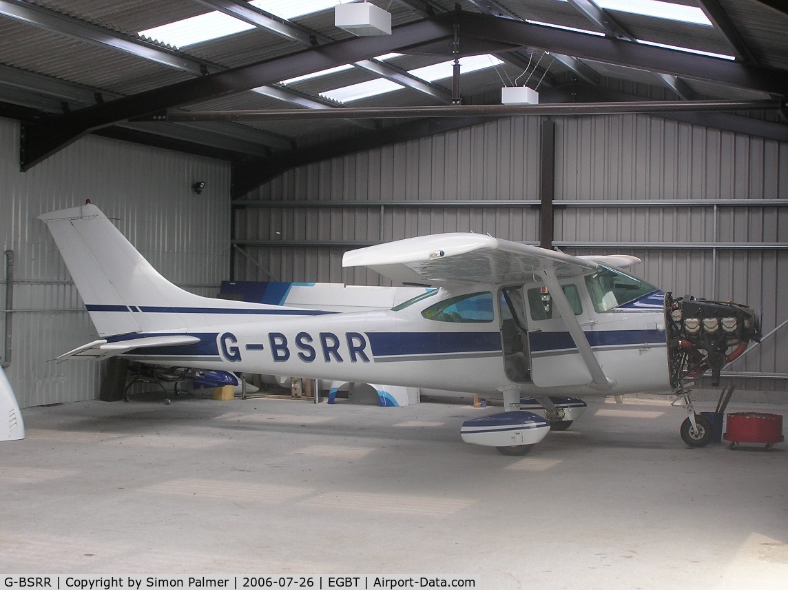 G-BSRR, 1979 Cessna 182Q Skylane C/N 182-66915, Cessna 182Q in the hangar at Turweston