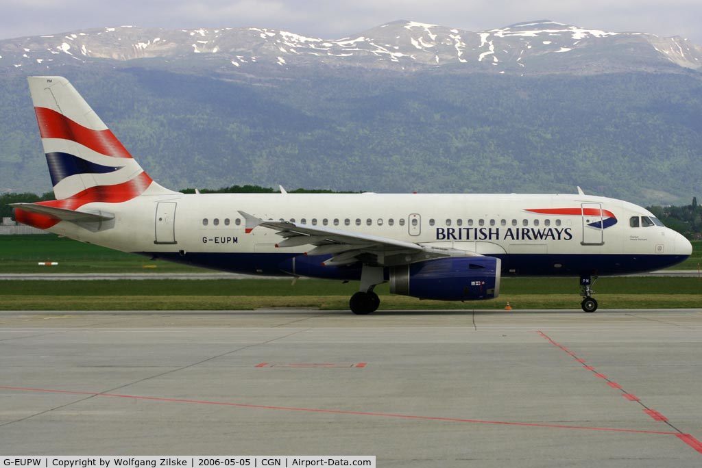G-EUPW, 2001 Airbus A319-131 C/N 1440, visitor