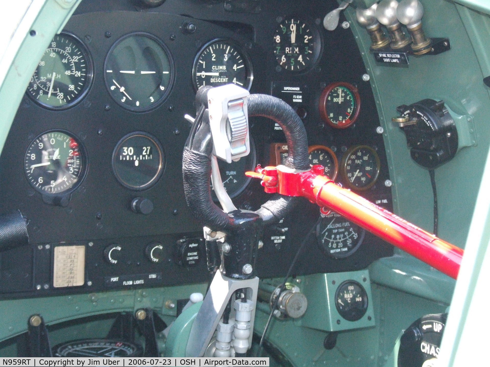 N959RT, 1944 Supermarine 361 Spitfire IXc C/N CBAF.8125, Very British controls
