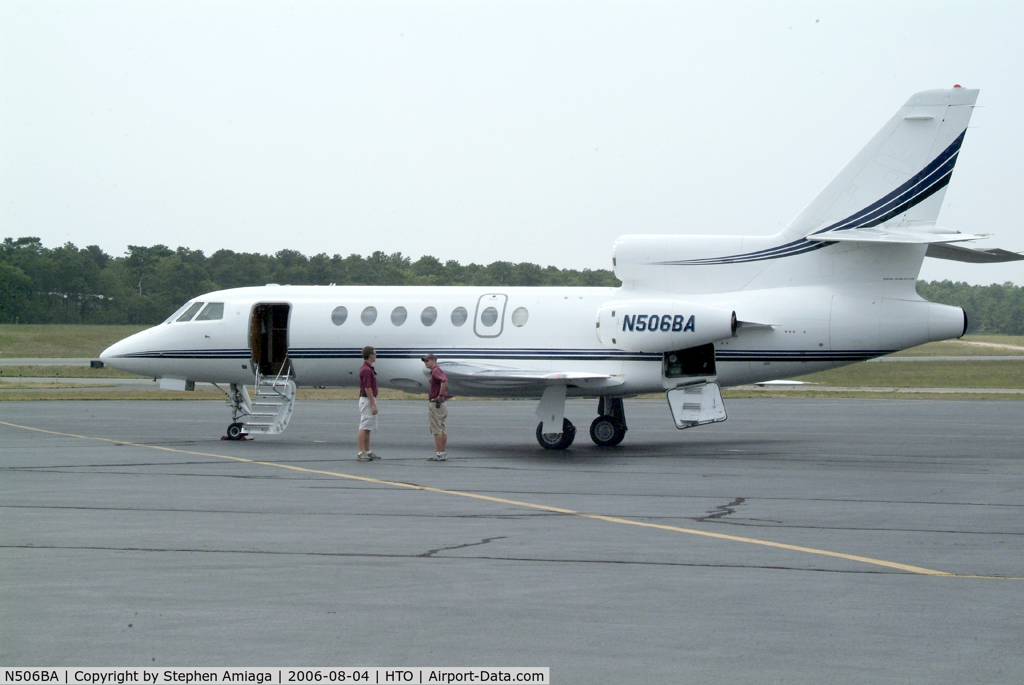 N506BA, 1996 Dassault Falcon 900B C/N 160, This Falcon 50 arrived taking someone to HTO for the weekend...