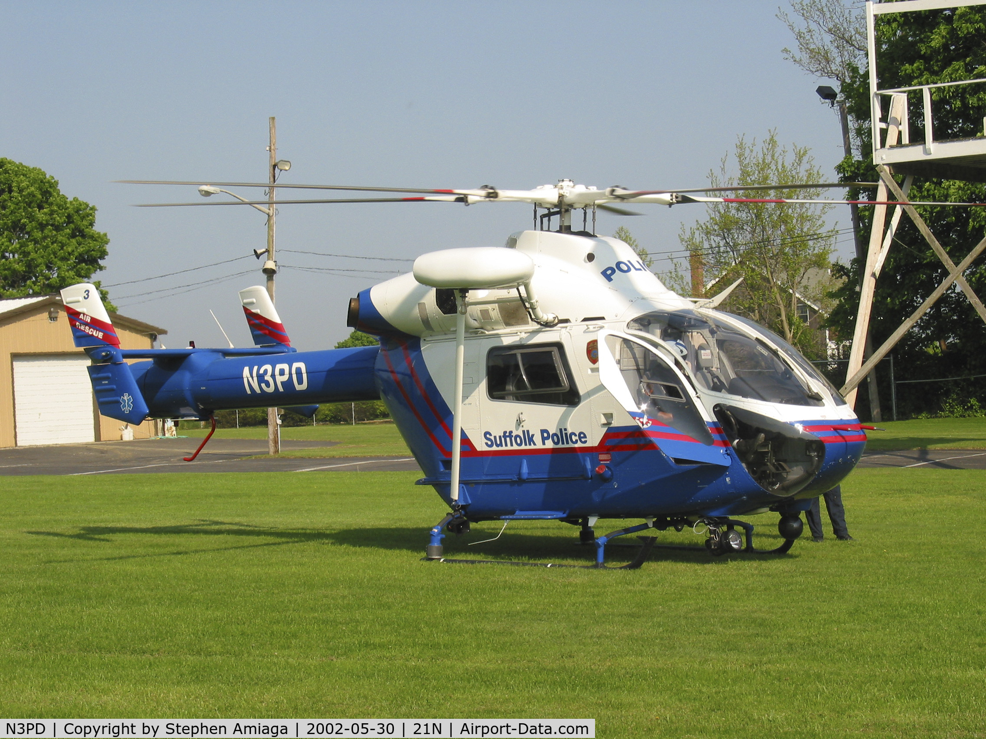 N3PD, 2006 Eurocopter-Kawasaki EC-145 (BK-117C-2) C/N 9094, Suffolk County's NoTaR - MD-900 Enforcer - Off Airport at Cutchogue FD. So Cool!