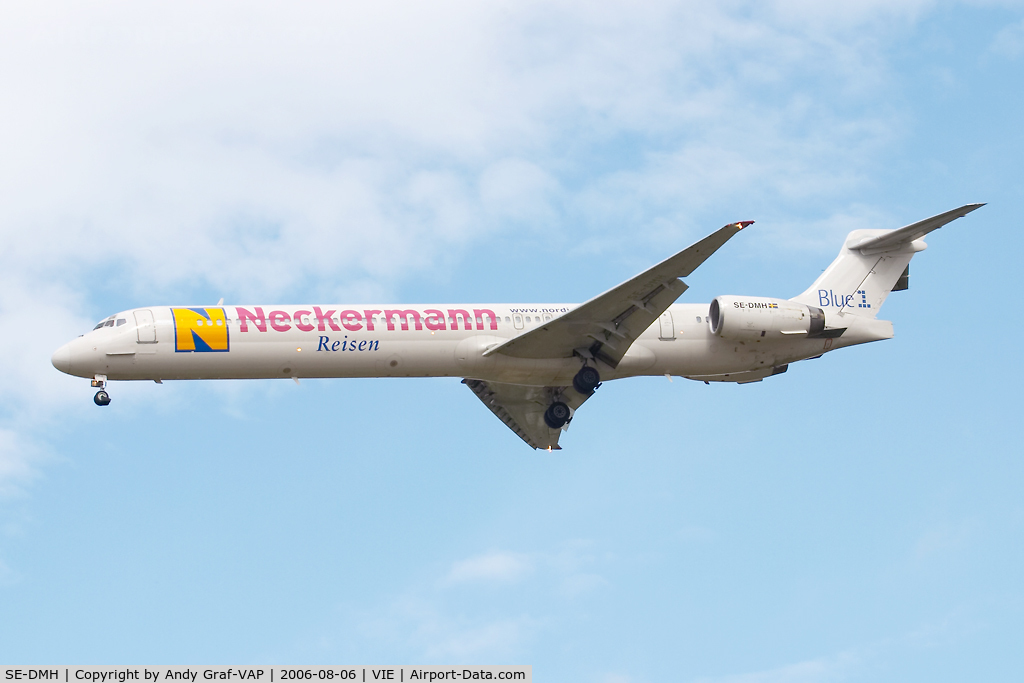 SE-DMH, 1997 McDonnell Douglas MD-90-30 C/N 53543, Now with large NECKERMANN sticker